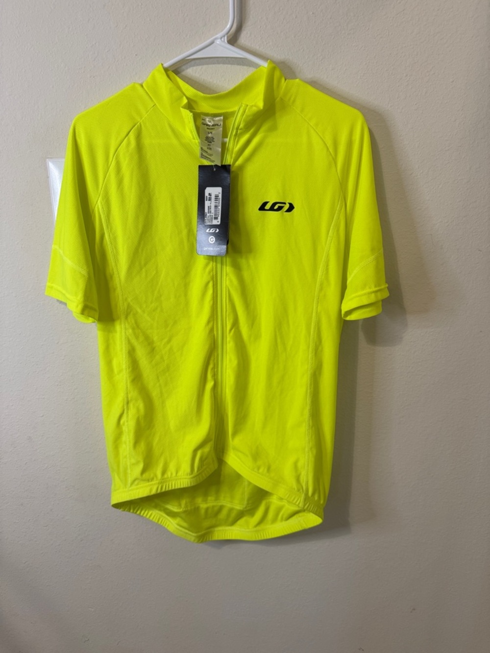 Louis Garneau Men’s High-Visibility Yellow Short Sleeve Cycling Jersey